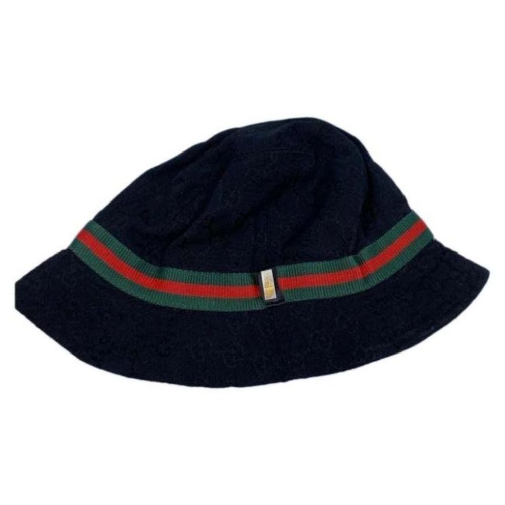 Gucci Black Green Red All Over Signature Hat